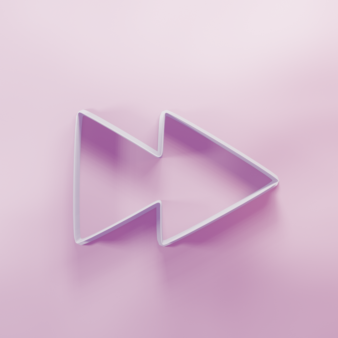 Fast Forward Icon Cookie Cutter