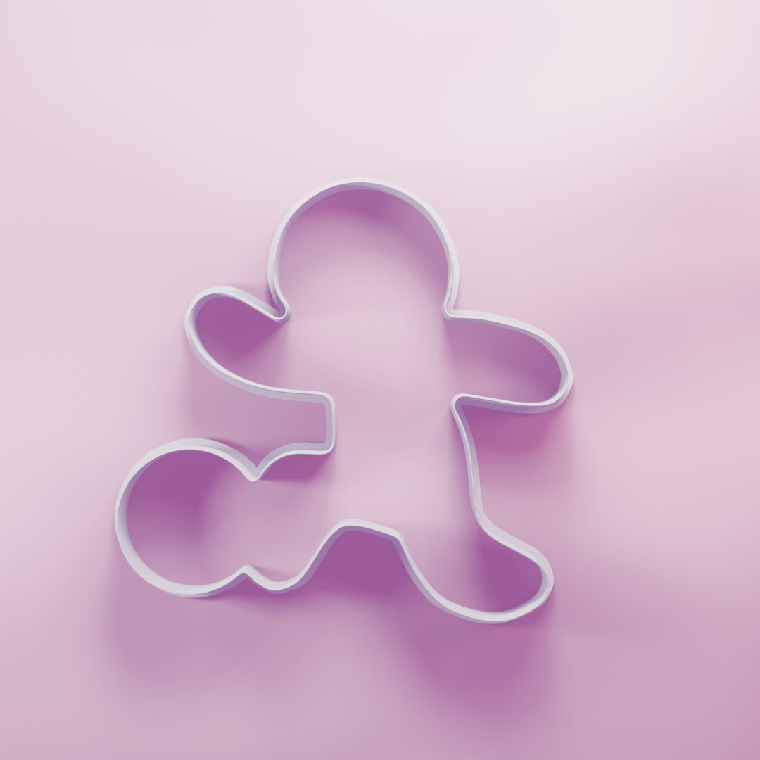 Gingerbread Person Playing Football Cookie Cutter