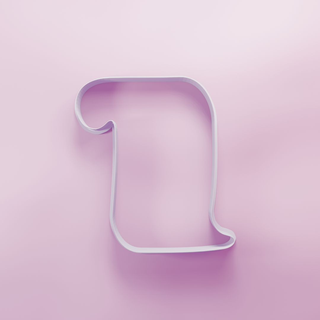 Parchment Scroll Cookie Cutter