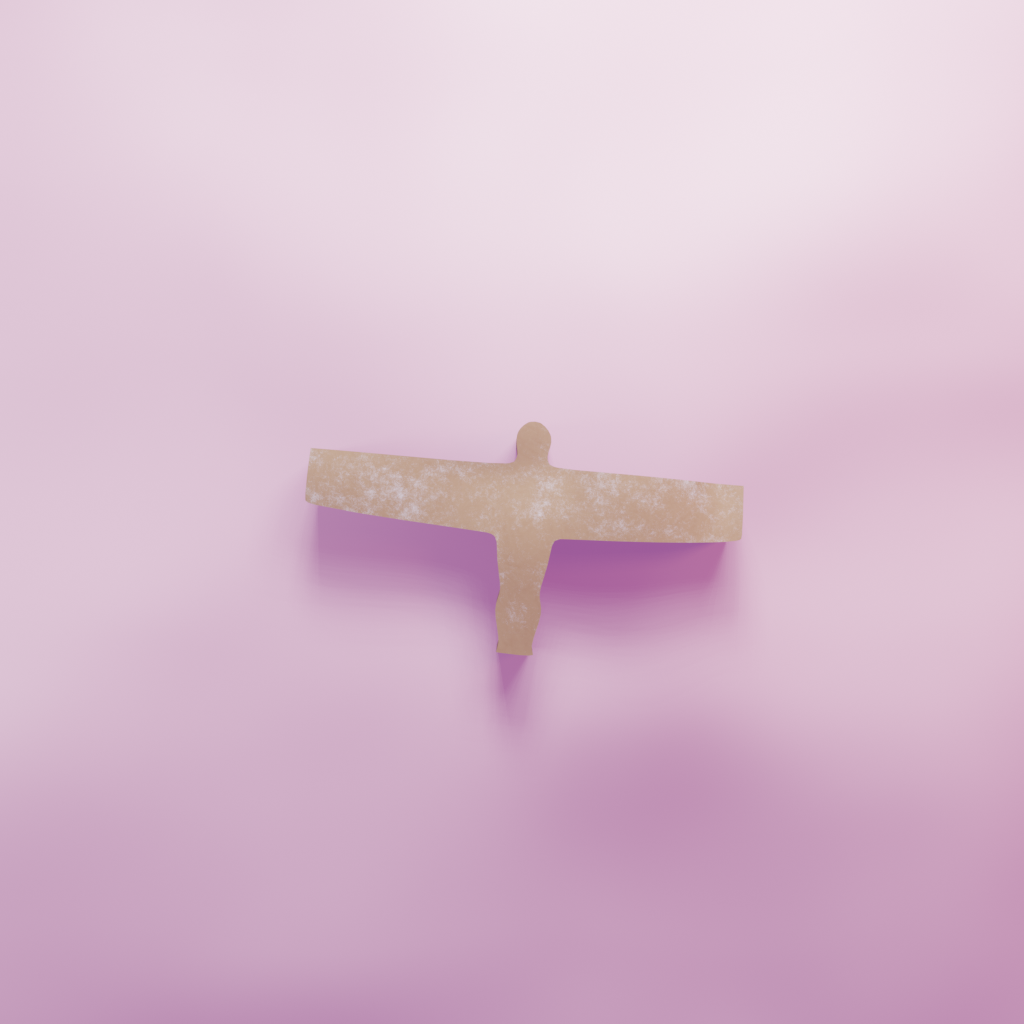 Angel of the North Cookie Cutter Biscuit dough baking sugar cookie gingerbread