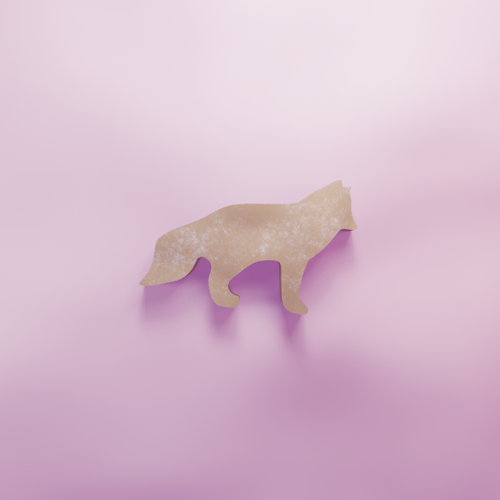 Arctic fox Cookie Cutter Biscuit dough baking sugar cookie gingerbread