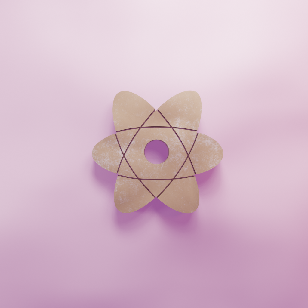 Atom Cookie Cutter Biscuit dough baking sugar cookie gingerbread