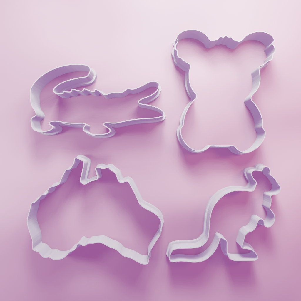 Australia Pack – Cookie Cutters Biscuit dough baking sugar cookie gingerbread