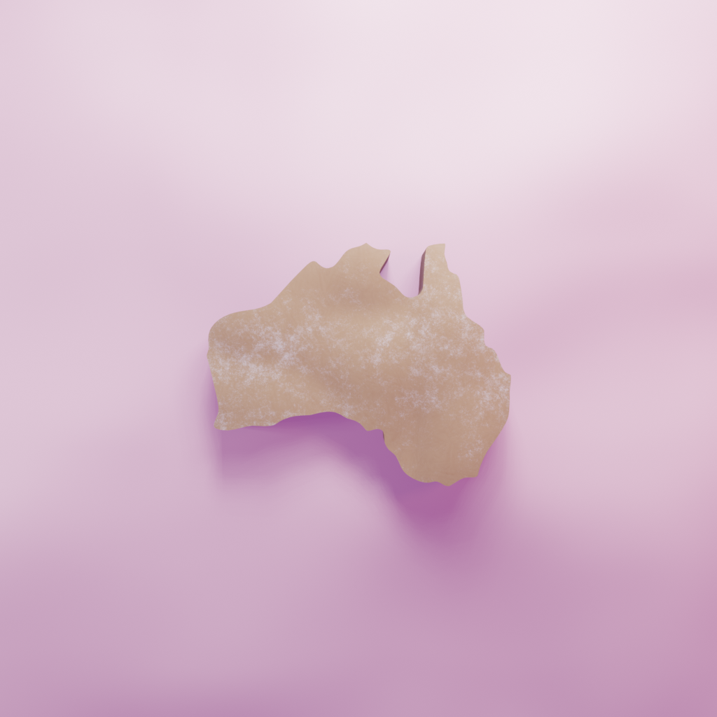 Australia Cookie Cutter Biscuit dough baking sugar cookie gingerbread