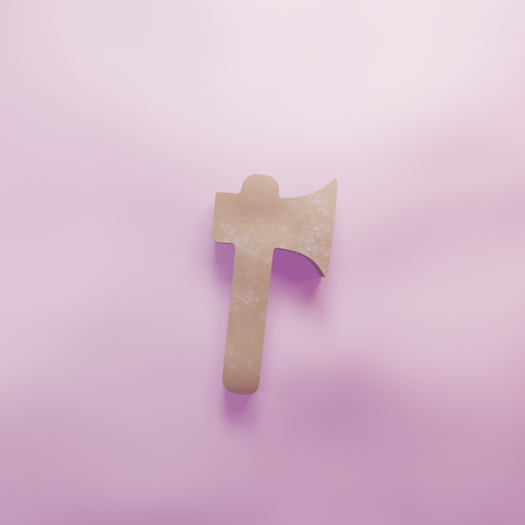 Axe Cookie Cutter Biscuit dough baking sugar cookie gingerbread