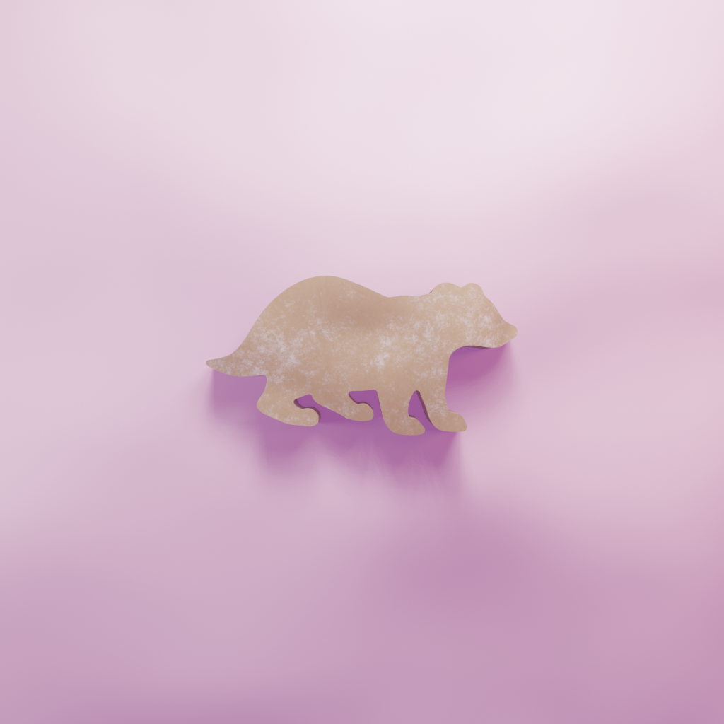 Badger Cookie Cutter Biscuit dough baking sugar cookie gingerbread