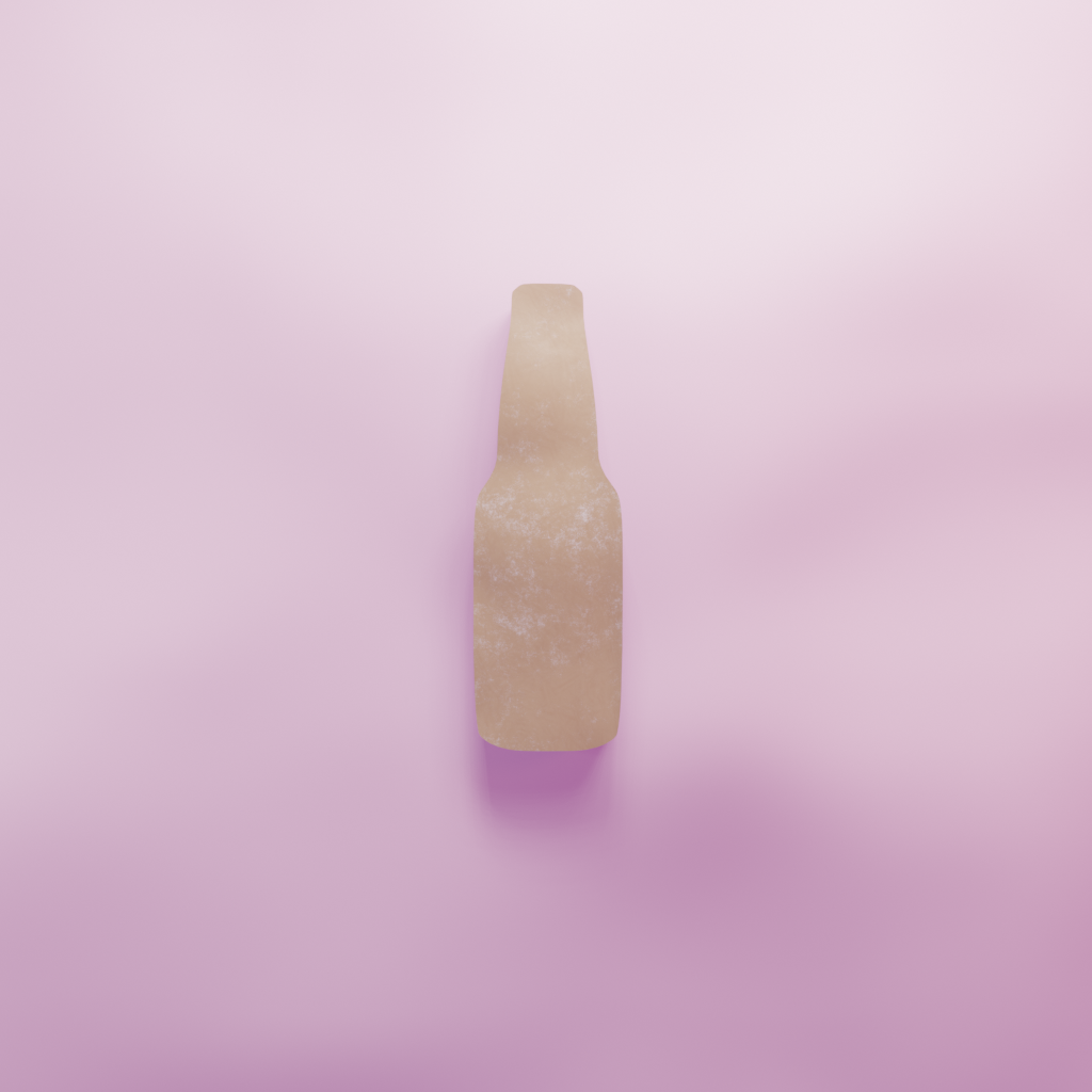 Beer Bottle Outline Cookie Cutter Biscuit dough baking sugar cookie gingerbread