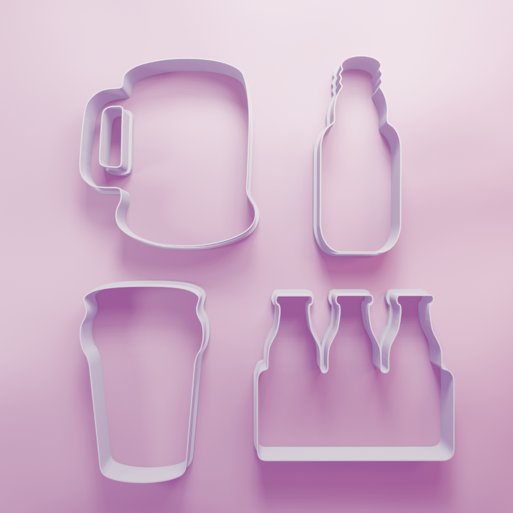 Beer Pack – Cookie Cutters Biscuit dough baking sugar cookie gingerbread