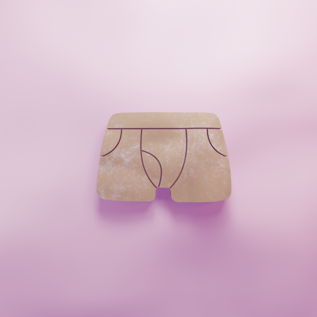 Boxers Detail Cookie Cutter Biscuit dough baking sugar cookie gingerbread