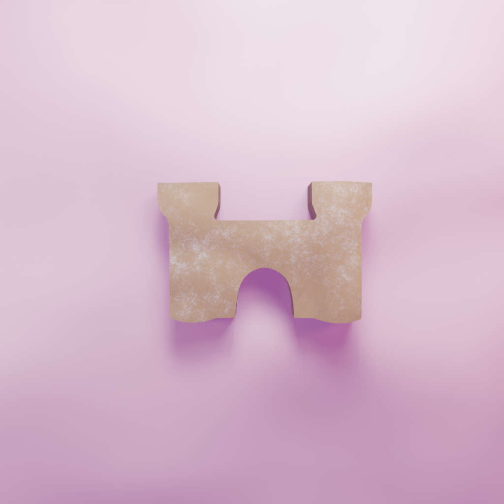 Castle Cookie Cutter Biscuit dough baking sugar cookie gingerbread