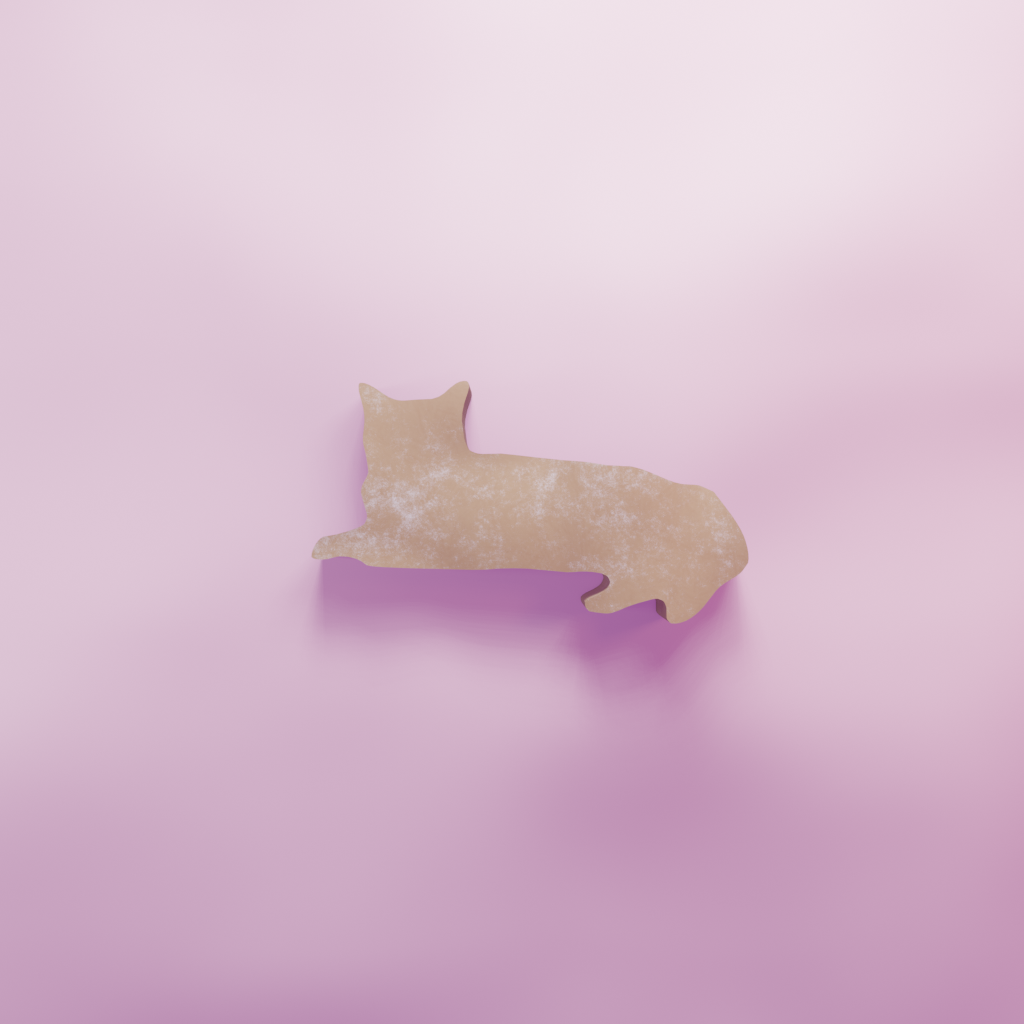 Cat Sitting Cookie Cutter Biscuit dough baking sugar cookie gingerbread