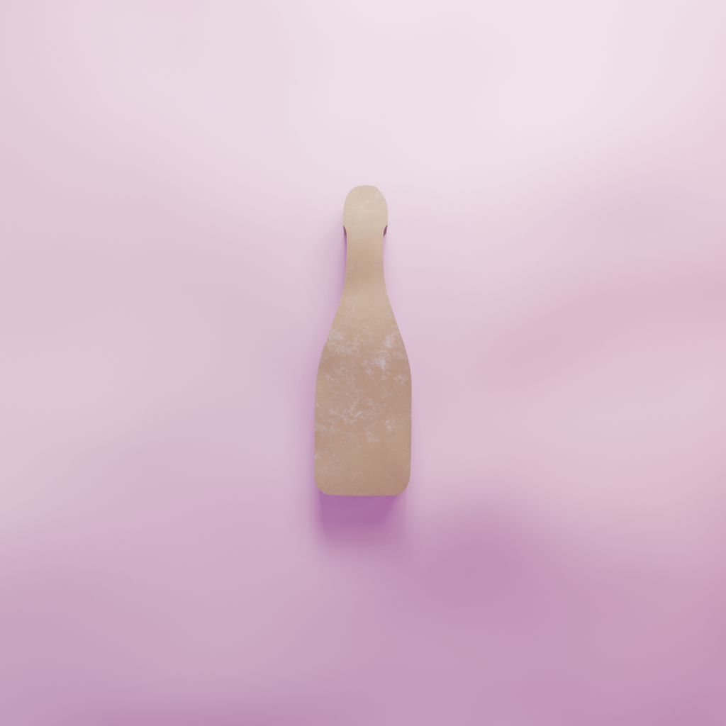 Champagne Bottle Cookie Cutter Biscuit dough baking sugar cookie gingerbread