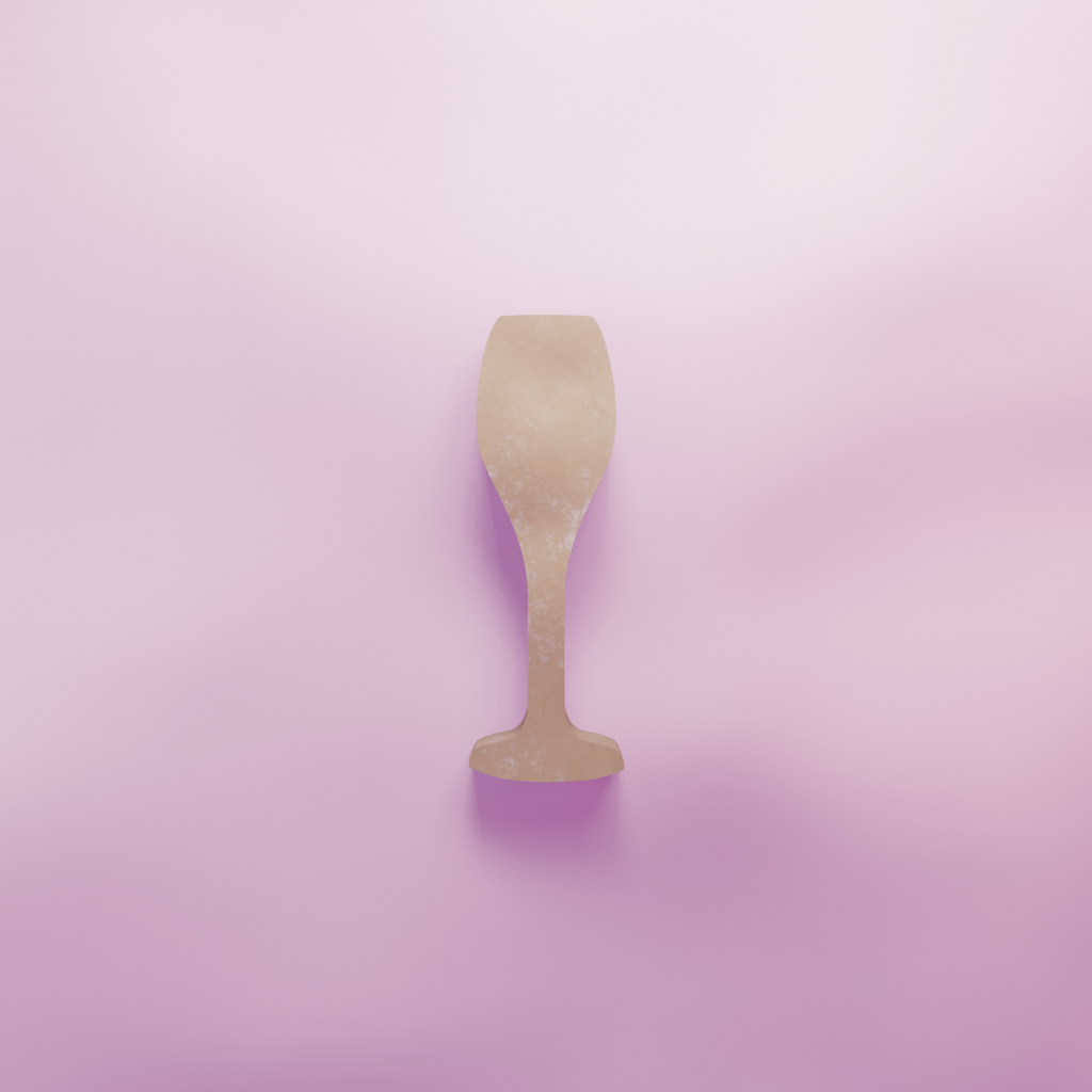 Champagne Flute Cookie Cutter Biscuit dough baking sugar cookie gingerbread