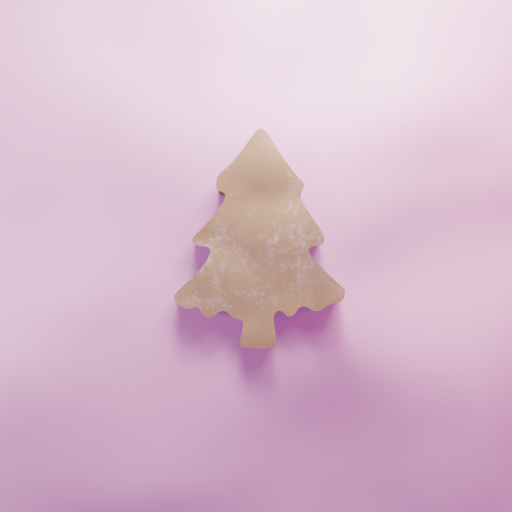 Christmas tree curvy Cookie Cutter Biscuit dough baking sugar cookie gingerbread