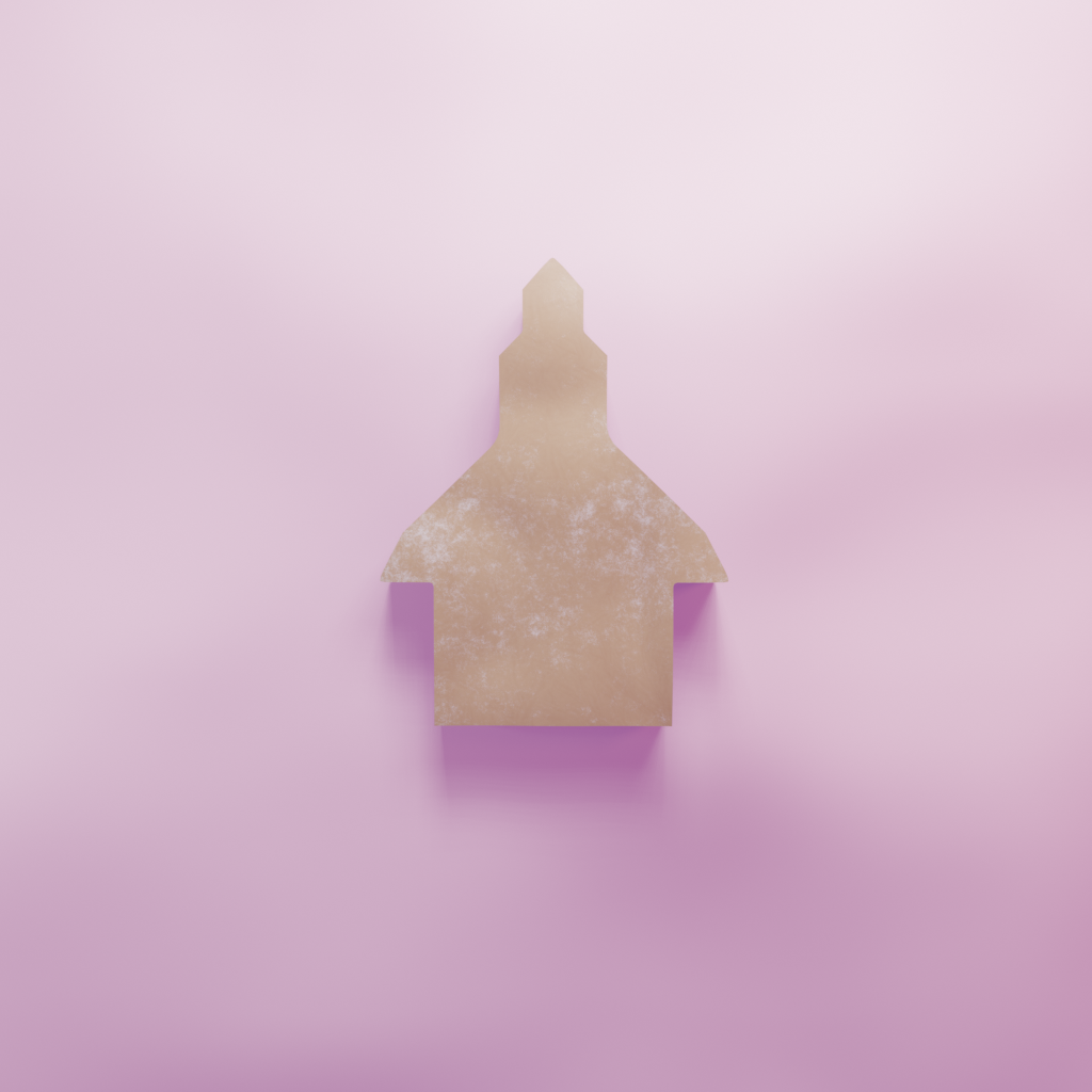 Church Building Cookie Cutter Biscuit dough baking sugar cookie gingerbread