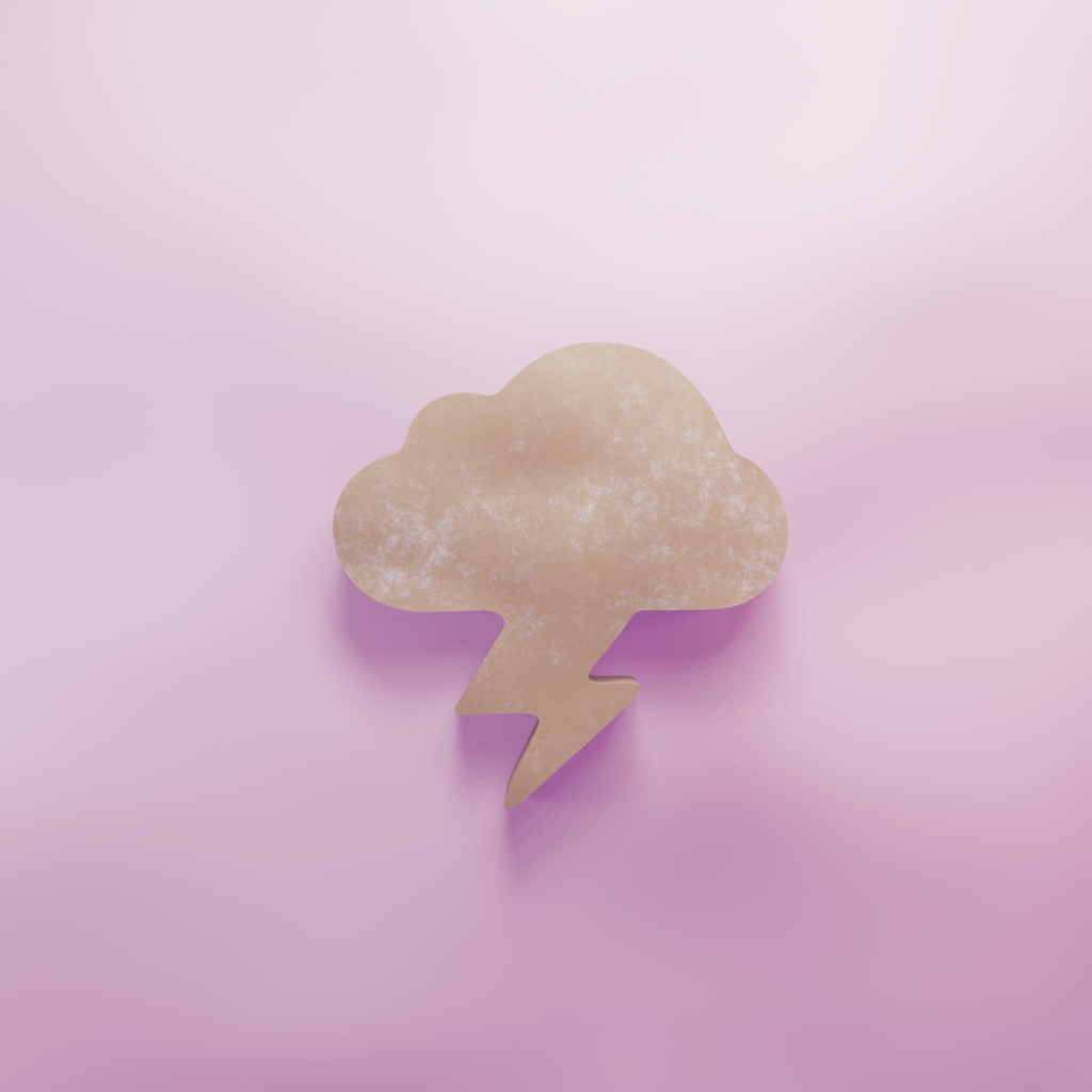 Cloud lightning Cookie Cutter Biscuit dough baking sugar cookie gingerbread