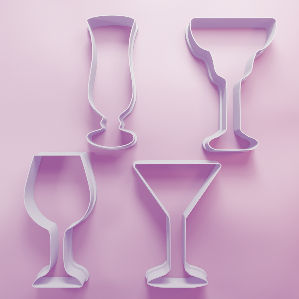 Cocktail Glass Biscuit dough baking sugar cookie gingerbread