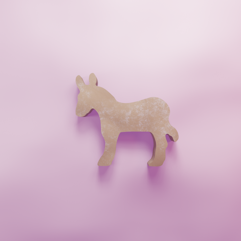 Donkey Cookie Cutter Biscuit dough baking sugar cookie gingerbread