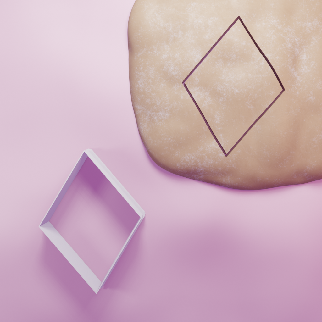 Diamond Shape Cookie Cutter Cutting About