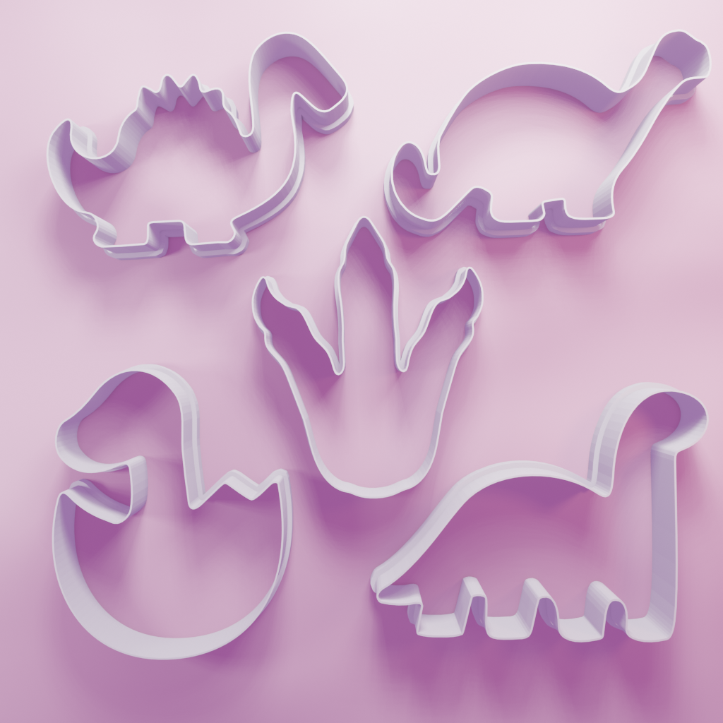 Dino Pack – Cookie Cutters Biscuit dough baking sugar cookie gingerbread