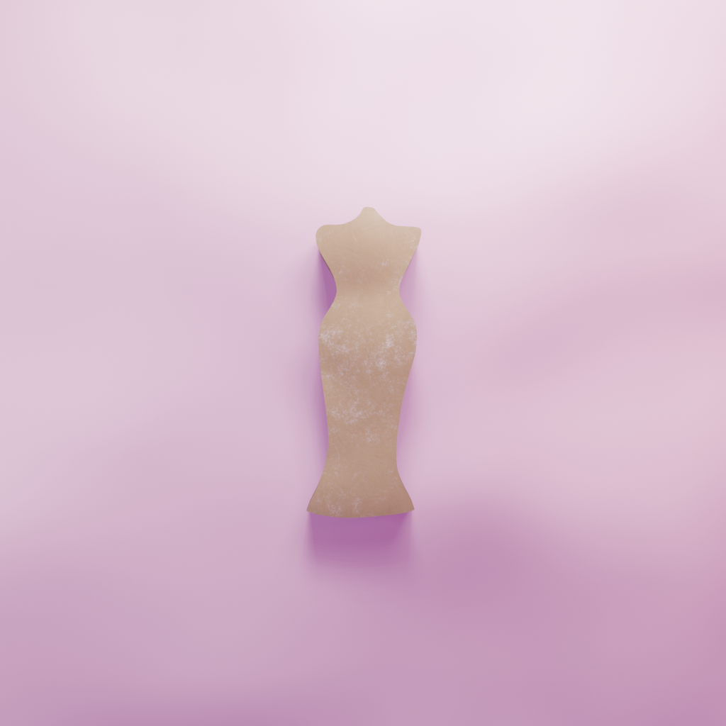 Dress Manequin Cookie Cutter Biscuit dough baking sugar cookie gingerbread