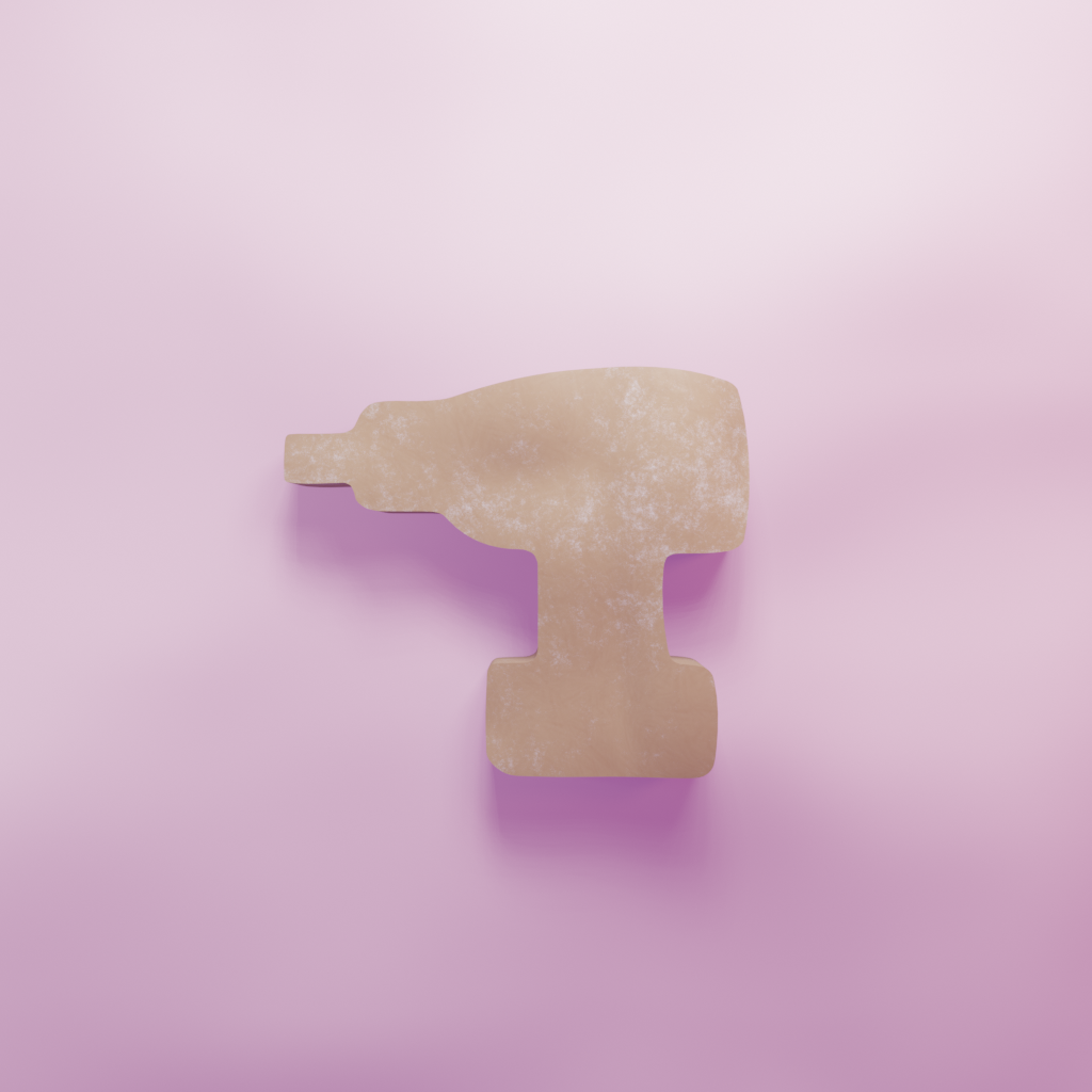 Drill Chubby Cookie Cutter Biscuit dough baking sugar cookie gingerbread