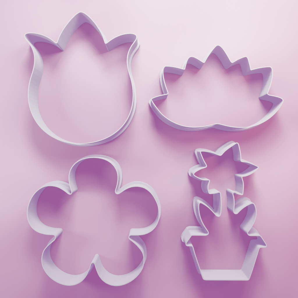 Flower Pack – Cookie Cutters Biscuit dough baking sugar cookie gingerbread
