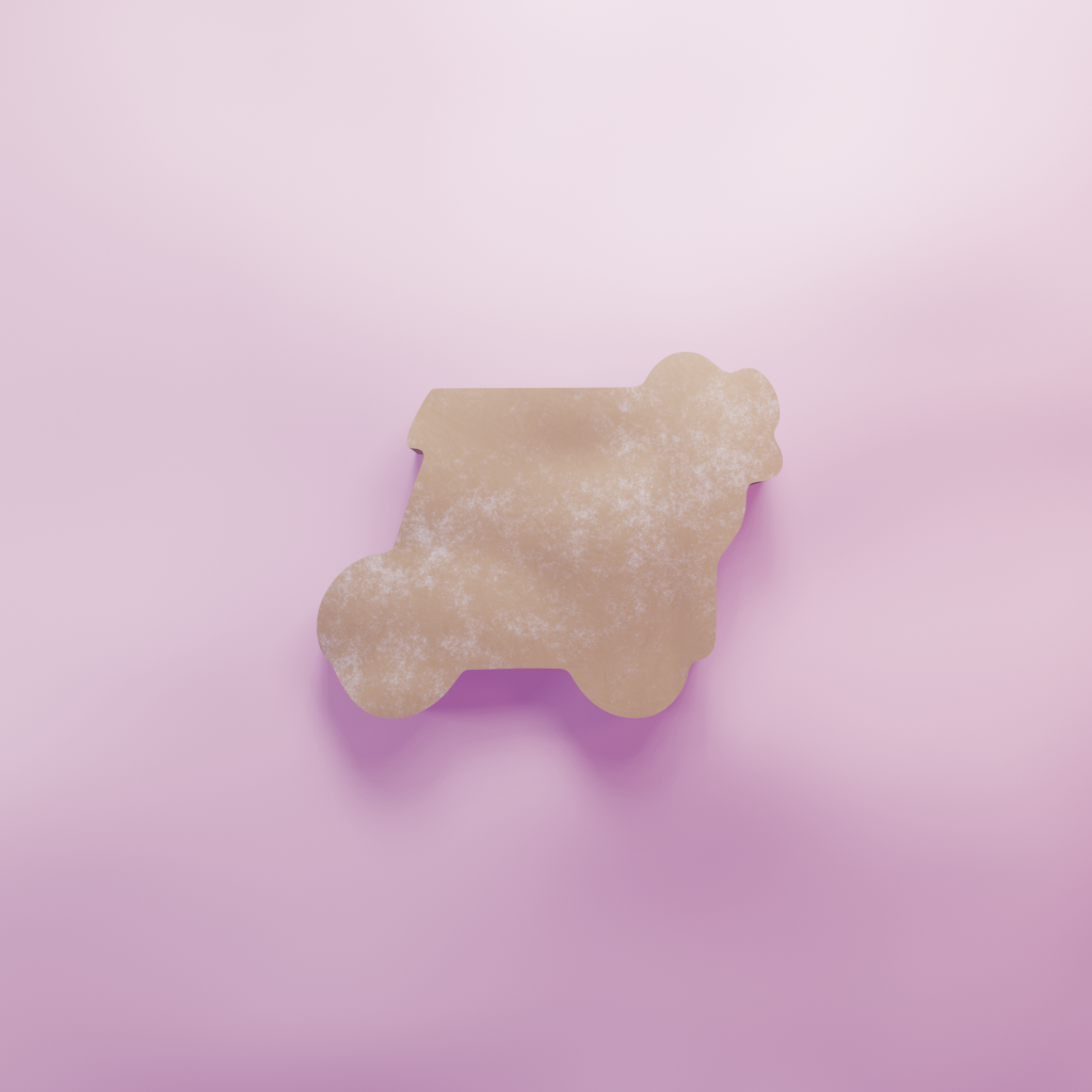 Golf Cart 2 Cookie Cutter Biscuit dough baking sugar cookie gingerbread