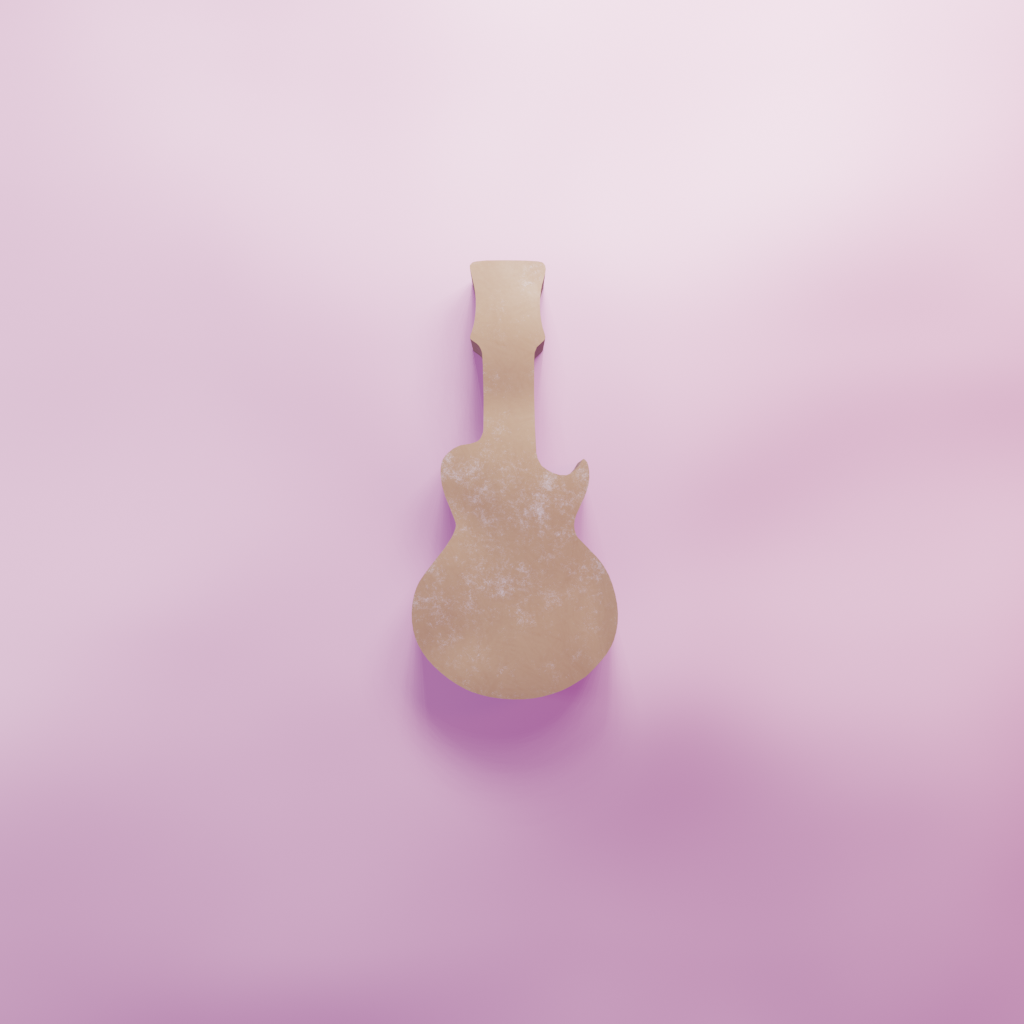 Guitar Cookie Cutter Biscuit dough baking sugar cookie gingerbread
