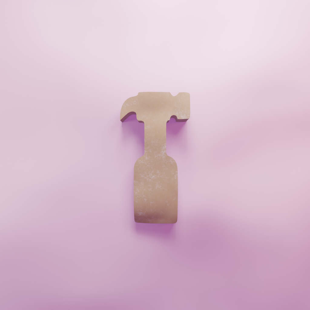Hammer Chubby Cookie Cutter Biscuit dough baking sugar cookie gingerbread