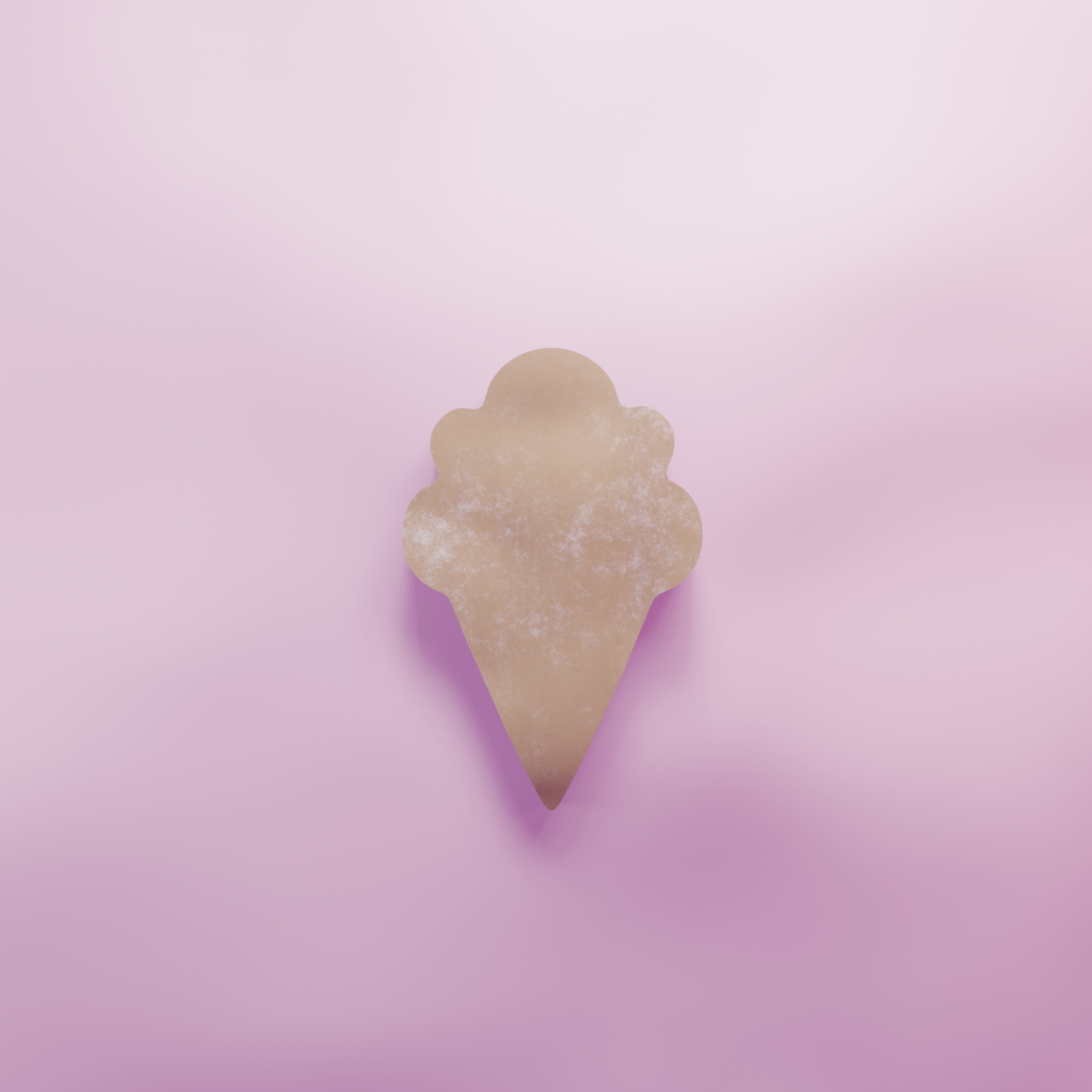 Ice Cream Cone Fat Cookie Cutter Biscuit dough baking sugar cookie gingerbread