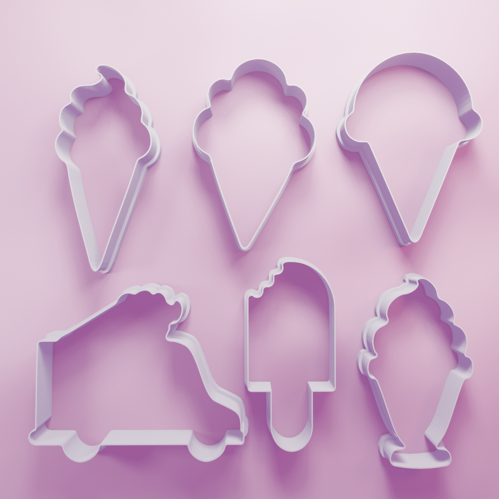 Ice Cream Pack – Cookie Cutters Biscuit dough baking sugar cookie gingerbread