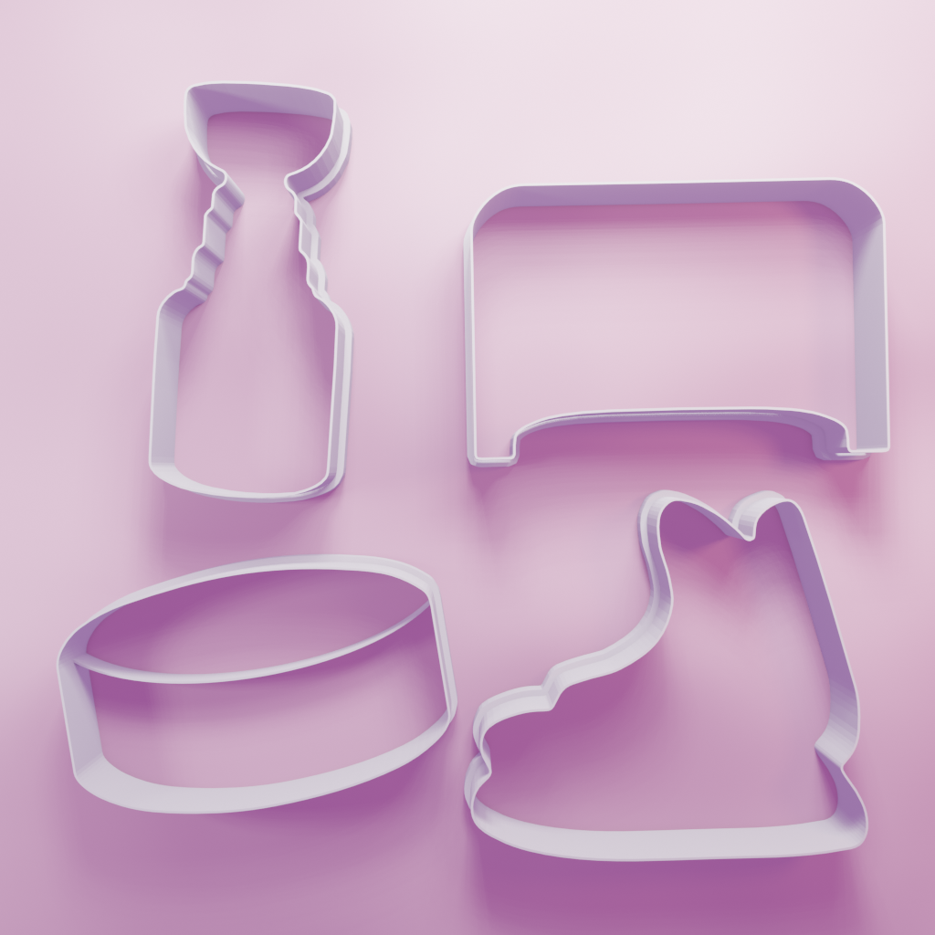 Ice Hockey Pack – Cookie Cutters Biscuit dough baking sugar cookie gingerbread
