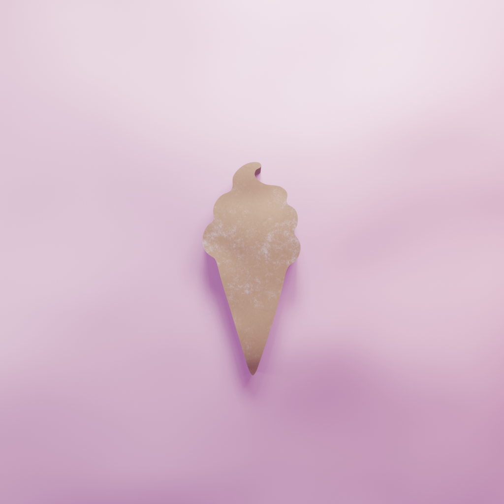 Ice cream cone peaked top Cookie Cutter Biscuit dough baking sugar cookie gingerbread