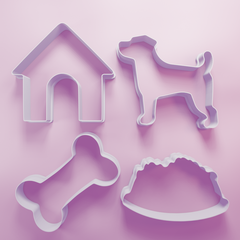 Jack Russel Terrier Dog Pack – Cookie Cutters Biscuit dough baking sugar cookie gingerbread