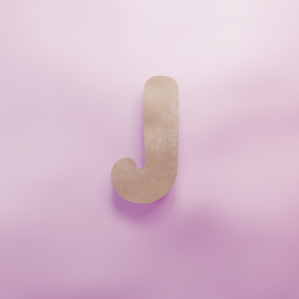 Letter J Cookie Cutter Biscuit dough baking sugar cookie gingerbread