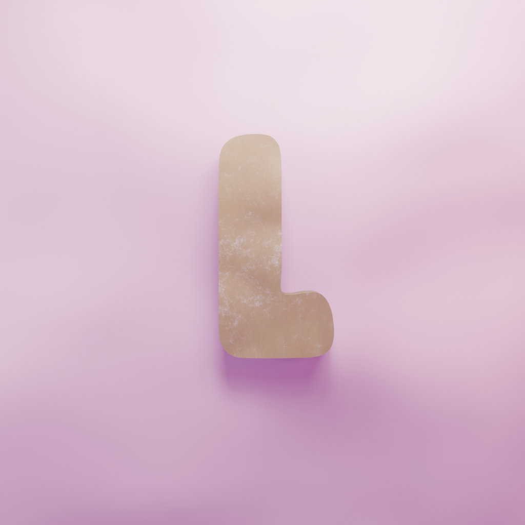 Letter L Cookie Cutter Biscuit dough baking sugar cookie gingerbread
