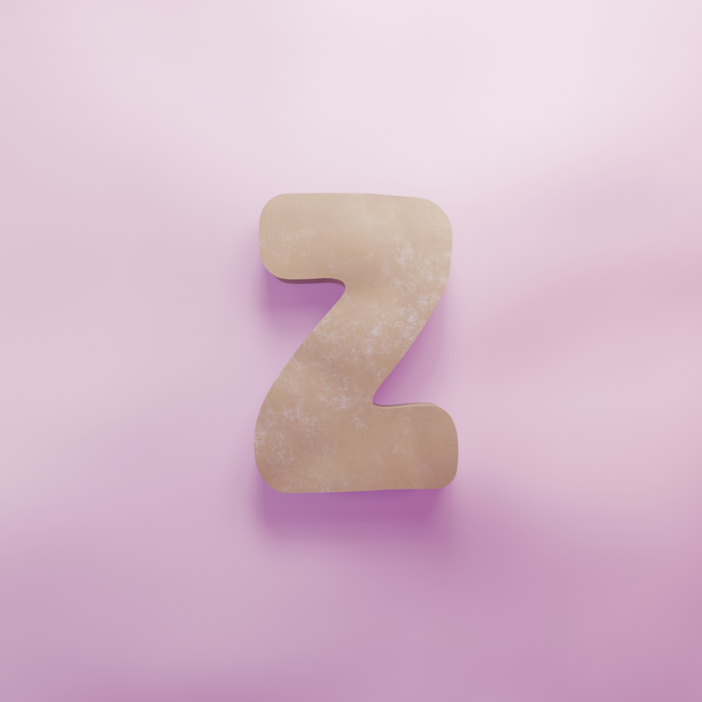 Letter Z Cookie Cutter Biscuit dough baking sugar cookie gingerbread