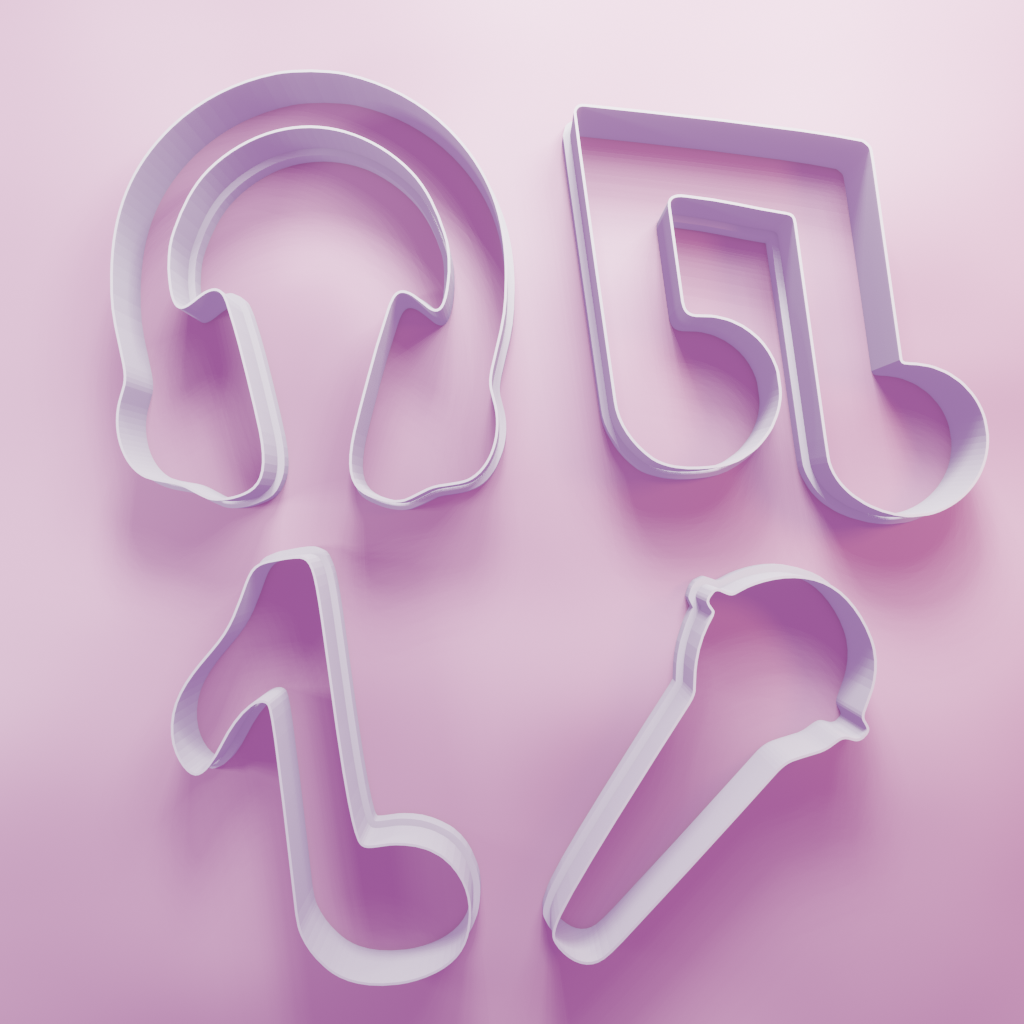 Music DJ Pack – Cookie Cutters Biscuit dough baking sugar cookie gingerbread