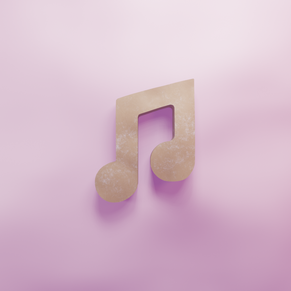 Music Note Eighth Cookie Cutter Biscuit dough baking sugar cookie gingerbread