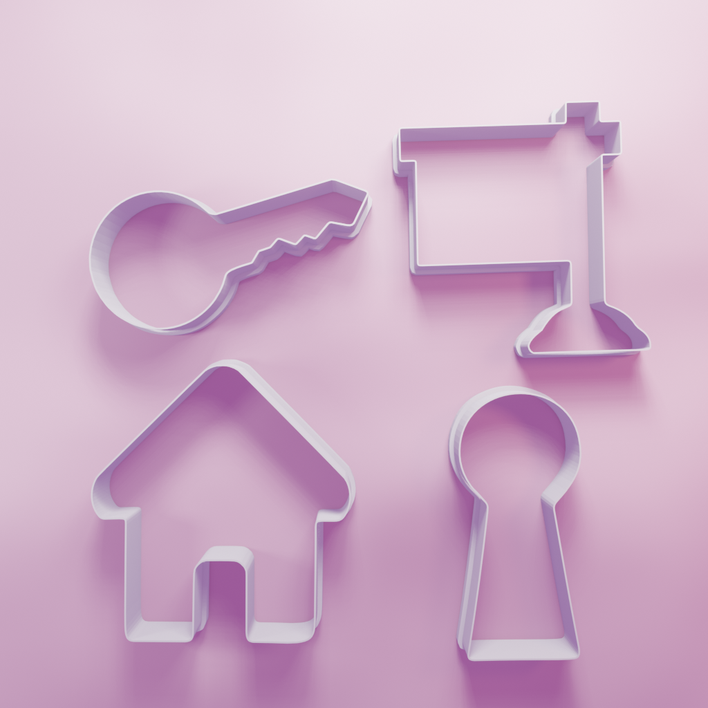 New Home Pack – Cookie Cutters Biscuit dough baking sugar cookie gingerbread
