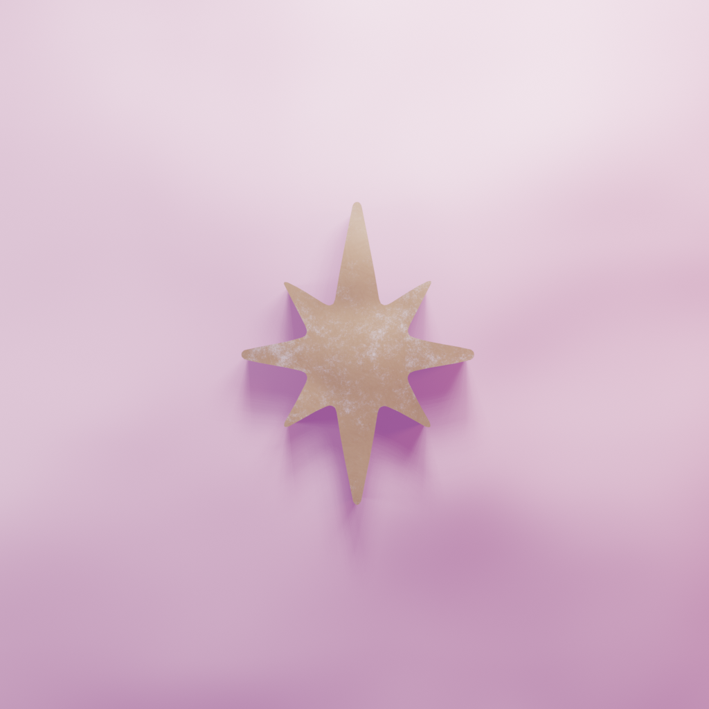 North Star Cookie Cutter Biscuit dough baking sugar cookie gingerbread