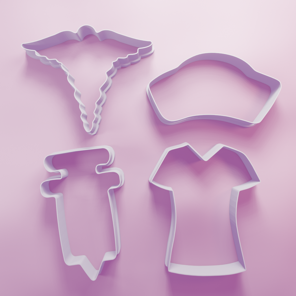 Nurse Pack – Cookie Cutters Biscuit dough baking sugar cookie gingerbread