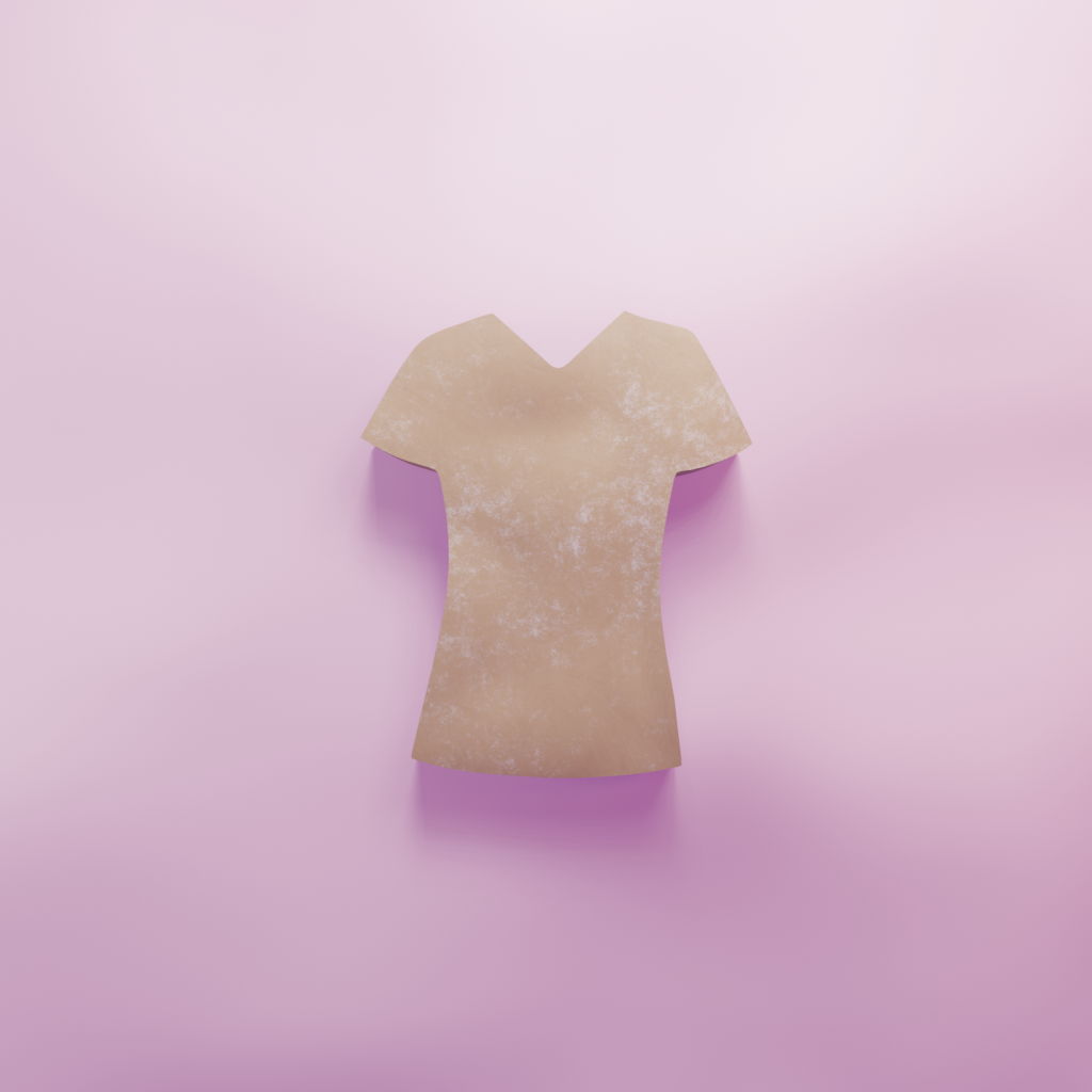 Nurse Scrubs Cookie Cutter Biscuit dough baking sugar cookie gingerbread