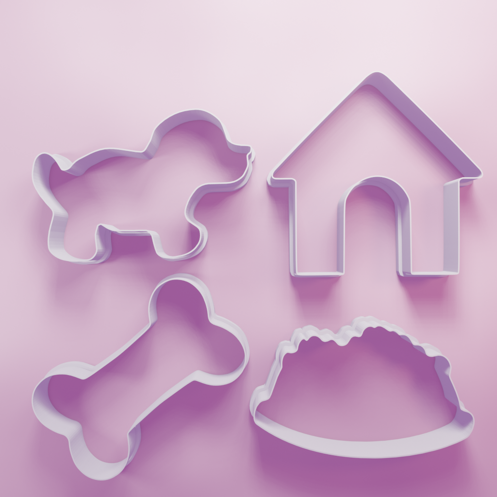 Puppy 2 Dog Pack – Cookie Cutters Biscuit dough baking sugar cookie gingerbread