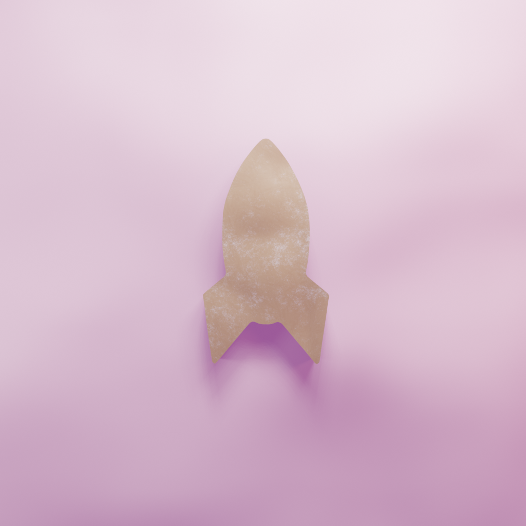 Rocket Cookie Cutter Biscuit dough baking sugar cookie gingerbread