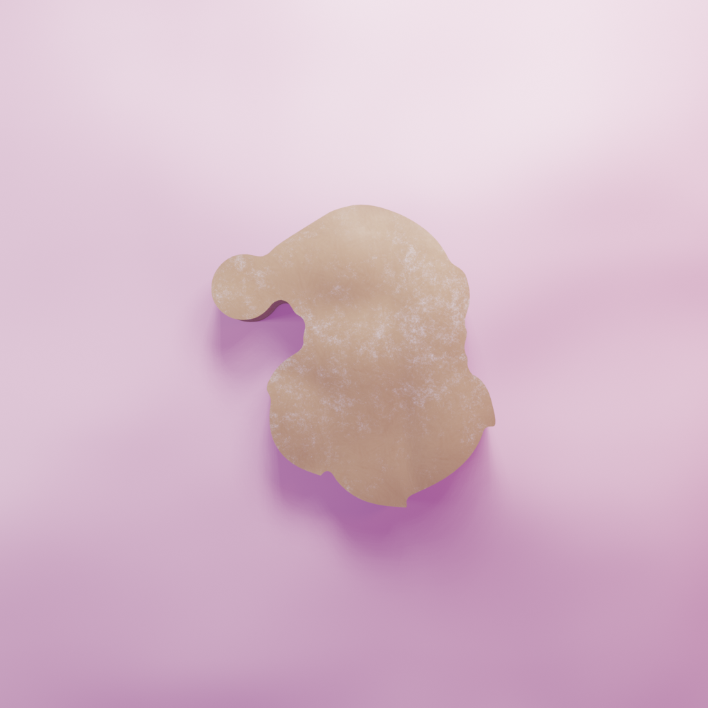 Santa Face Cookie Cutter Biscuit dough baking sugar cookie gingerbread
