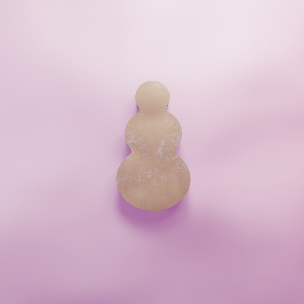 Snowman Simple Cookie Cutter Biscuit dough baking sugar cookie gingerbread