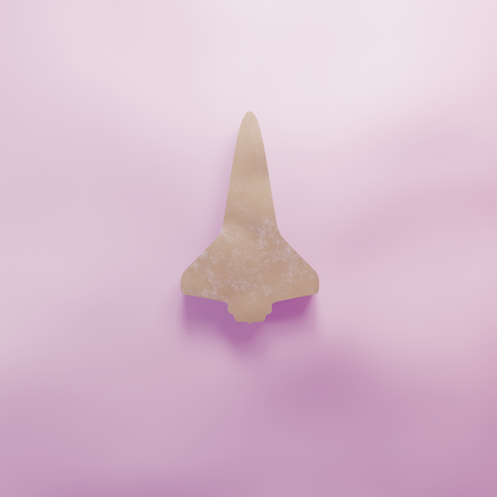 Space shuttle top down Cookie Cutter Biscuit dough baking sugar cookie gingerbread
