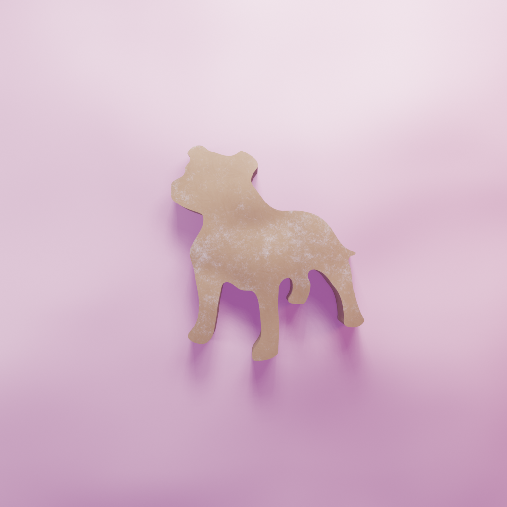 Staffie Cookie Cutter Biscuit dough baking sugar cookie gingerbread